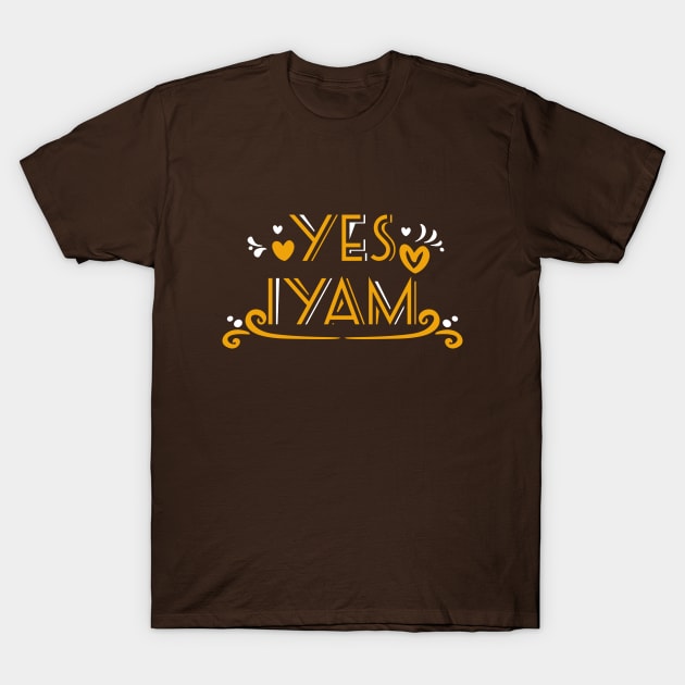 Yes I Yam Funny Couple Saying She's My Sweet Potato T-Shirt by QUENSLEY SHOP